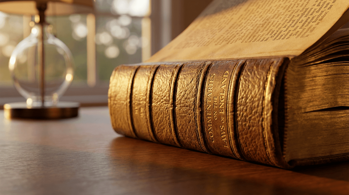 Law office bookshelf with legal books and plant